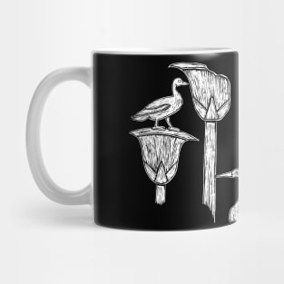 Ancient Egyptian Birds on Lotuses Mug